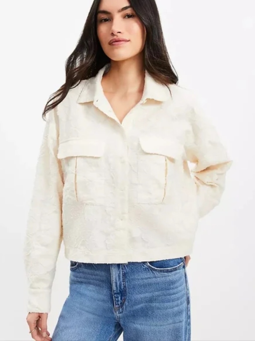 Loft Clip Utility Shirt ivory Small - Picture 3 of 6